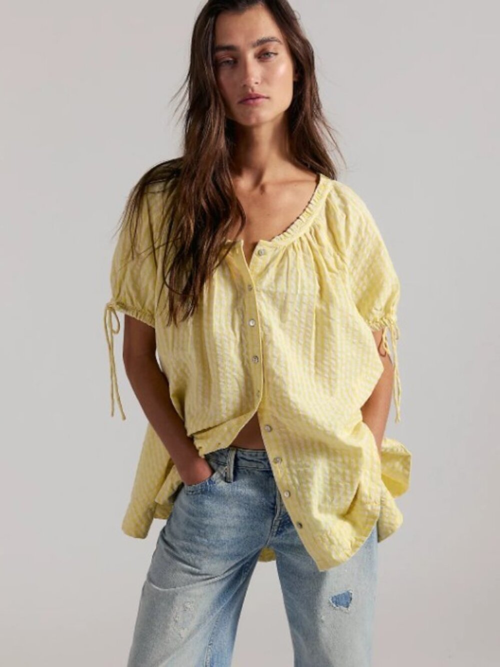 NWT  Farley Gingham Tunic XS